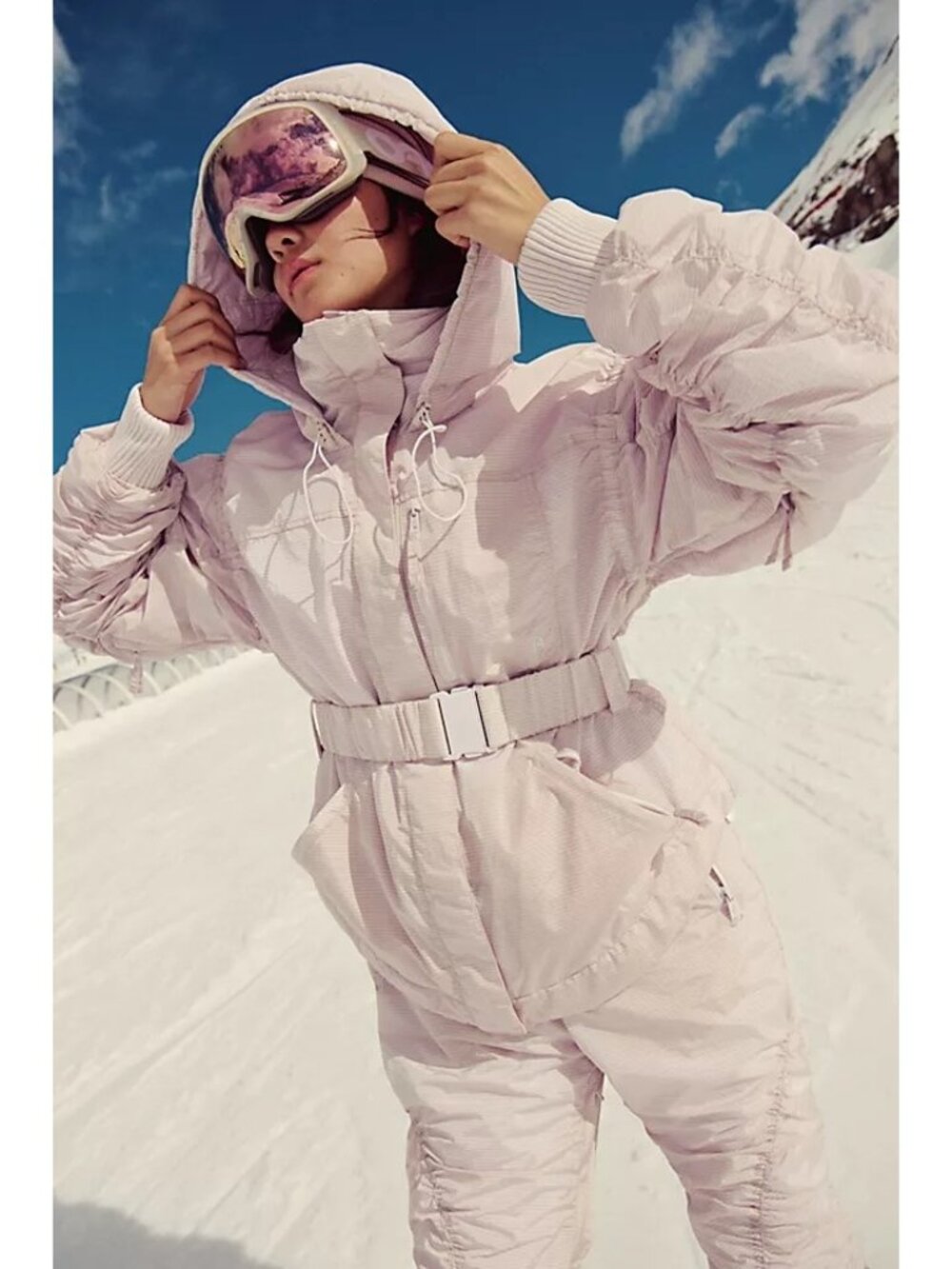 Free People Lift Love Jacket Ski Winter Athleisure Snow Retro Insulated Womens L